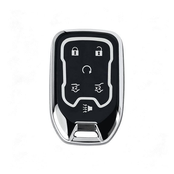 DESIGNICE Key Fob Cover,Car Key Case Shell Protector Compatible with 2015-2020 Suburban Tahoe Yukon Xl Yukon Key Fob Cover (Black)