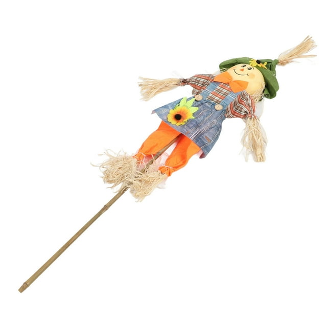 Zaqw Scarecrow Garden Male Female Wind Resistant Fall Harvest Decor 100cm