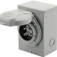 thumbnail image 2 of RV Power Outlet Panel Box Outdoor Electrical Box Electrical Receptacle Panel 30Amp NEMA L14 30, 2 of 5