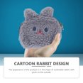 thumbnail image 2 of 1pc Adorable Rabbit Coin Purse Cotton Change Storage Bag Lovely Lipstick Bag, 2 of 9