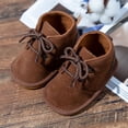 thumbnail image 5 of Infant Baby Boys Girls Boots Rubber-soled Non-slip Lace-up Short Boots, 5 of 8