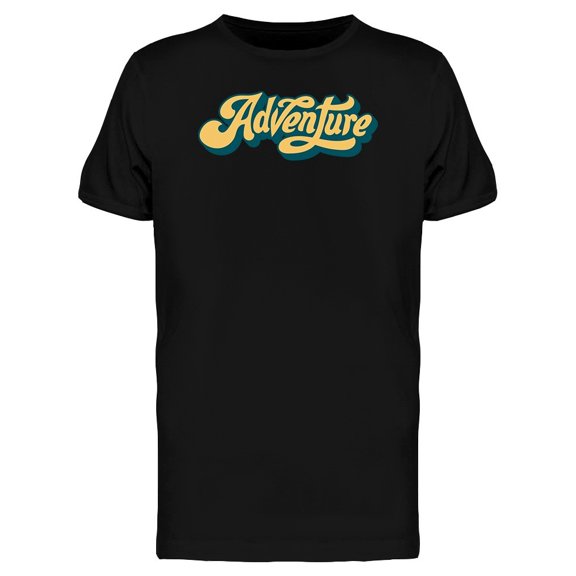 Adventure Word Typography Tee Men's -Image by Shutterstock