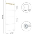 thumbnail image 2 of Over The Door Towel Rack Door Rack Hanger Organizer Bathroom Door Rack for Towels (), 2 of 7
