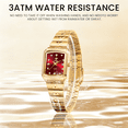 thumbnail image 4 of LIEBIG Small Gold Watches for Women Analog Quartz Waterproof Ladies Watch Fashion Dress Rectangular Womens Wrist Watch, 4 of 9