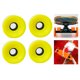 thumbnail image 3 of Paquete de 4 ruedas de skate 78A de 70x51cm para estándar, cruiser, Longborad y eléctrico para patinaje en street - Amarillo DYNWAVEMX Ruedas de skate, 3 of 7