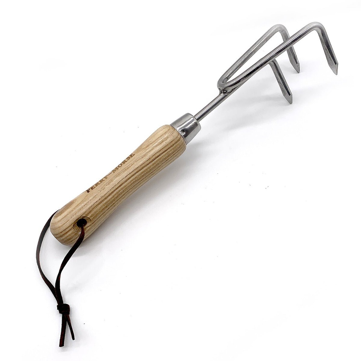 Ferry-Morse Premium Garden Hand Tool Cultivator, Gardening Tools Hand Rake, Stainless Steel Cultivator for Digging, Aerating Soil, and Weeding