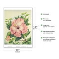 thumbnail image 2 of Pink Hibiscus Flowers - Hawai’i - Vintage Hawaiian Airbrush Art by Ted Mundorff c.1940s - Master Art Print 10in x 14in, 2 of 4