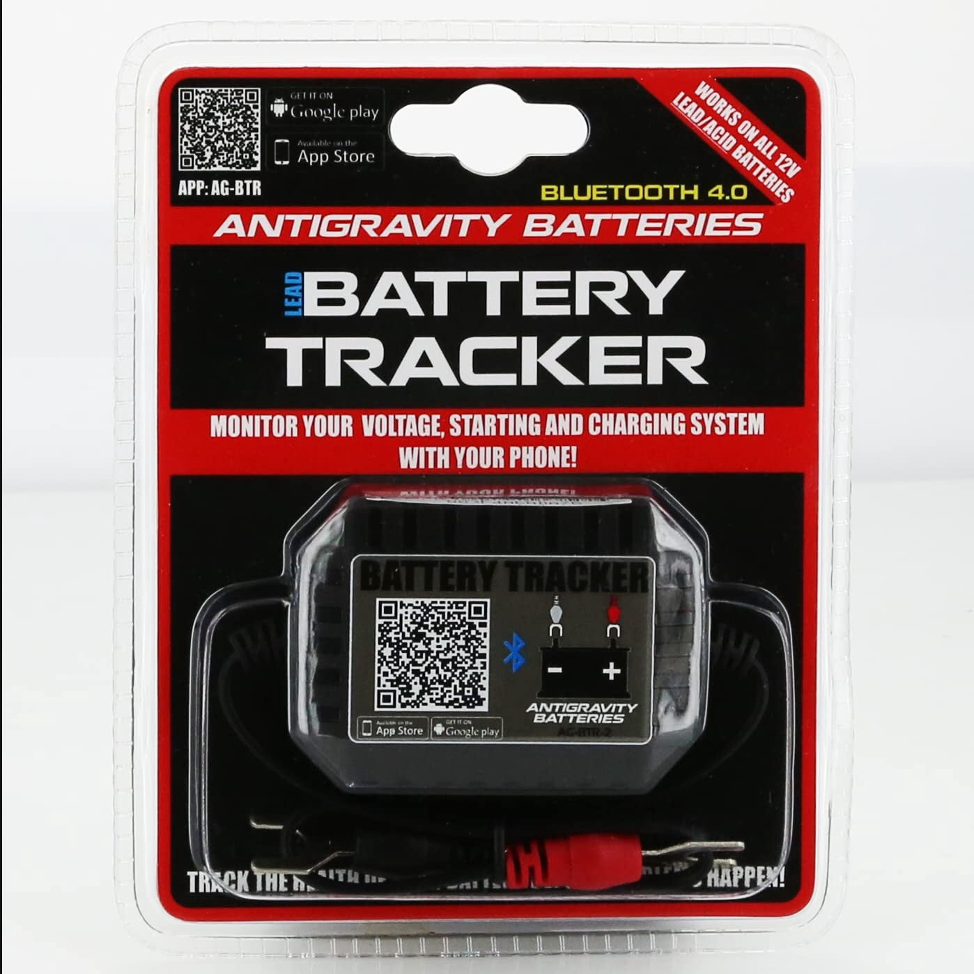 Antigravity BTR-2 Bluetooth Battery Monitor – Wireless 12V Lead-Acid Battery Tracker for Cars, Motorcycles, ATVs & Trucks
