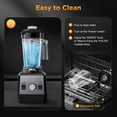 thumbnail image 7 of HAOYUNDUO Smoothie Blender, 1400W High-Speed Countertop Blender, 60 Oz BPA-Free Jar for Shakes, Smoothies, Frozen Drinks & Ice Crushing, 7 of 7