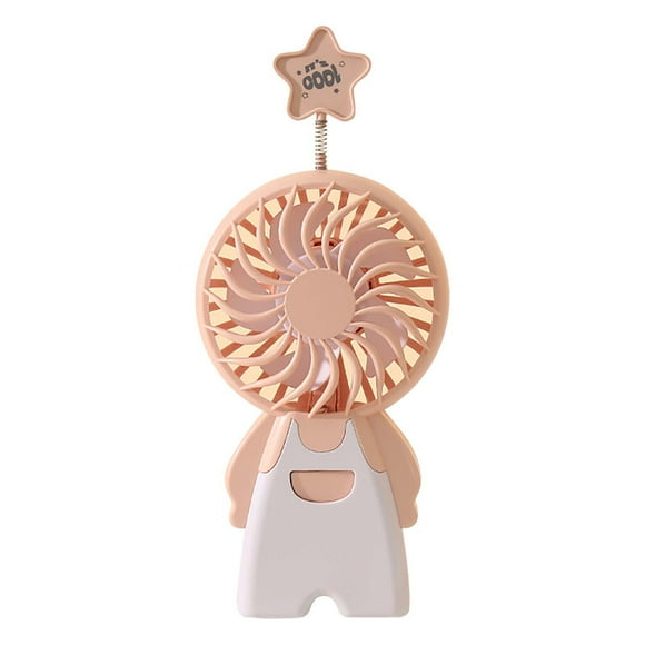 Xihbxyly Ventas de liquidación Ventilador en estrella elástica en cubierta malla ligera en color, mini ventilador pequeño recargable puerto USB, ventilador de mesa pequeño portátil