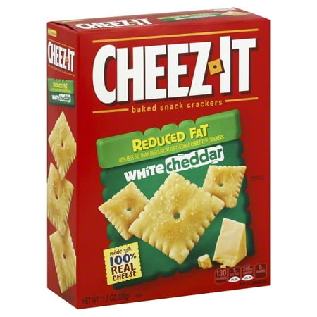 Cheez It Reduced Fat - Cheez-It Baked Reduced Fat White Cheddar Snack Crackers, 11.5 Oz.