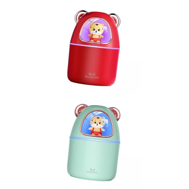 Paquete de 2 humidificador de aire de 350ML, difusor terapia, luz para Sunnimix Humidificador de aire