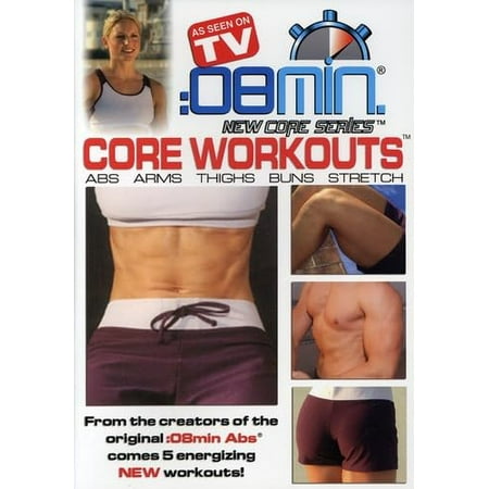 :08 Min Core Workouts: Abs, Arms, Thighs, Buns and Stretch (DVD, 2005) NEW