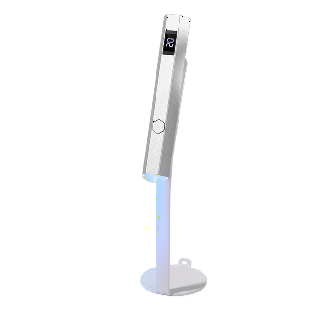 yeacher Portable LED Light Therapy Lamp with Magnetic Stand, 230mAh Battery, 20s/60s Timer, Detachable Design, Galaxy Gray