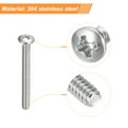 thumbnail image 4 of Uxcell #6-32x1-1/4" Pan Head Machine Screws, Stainless Steel 18-8 Screw, Pack of 25, 4 of 7