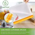 thumbnail image 3 of 20 Sacs de Congélation Réutilisables, Sac à Sandwich Réutilisable, Sac de Stockage Alimentaire en Silicone Réutilisable Étanche Ziplock Récipient Hermétique pour Déjeuner, Collations, Fruits, 3 of 5