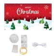 thumbnail image 3 of Up to 50% off! Christmas Banner Poster, 70.8x157 inch Large Merry Christmas Theme Background Wall Religious Pattern Hanging Blanket for Garage Door Courtyard Christmas Decorations Suit for Photo Booth, 3 of 4