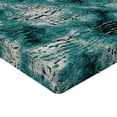 thumbnail image 4 of Ambesonne Retro Fitted Sheet, Vintage Abstract Pattern Plot, Twin XL Size, Dark Teal and Cadet Blue, 4 of 5