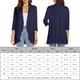 thumbnail image 2 of Cárdigan Ligero Cárdigan ligero para mujer Estilo informal Cárdigan drapeado suave para mujer Traje diario Ygjytge Azul Marino Xl para Mujer, 2 of 6