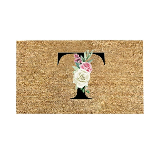 Gkeoshab Carpet Personalized Alphabet Doormat For Welcoming Guests At Your Doorstep 1PC Home & Garden