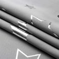 thumbnail image 5 of KeirineCC Blackout Star Curtains for Kids Room Nursery 2 Panel Sets 63 Inch Length, Grommet Silver Star and Moon Patterned Blackout Curtains Thermal Insulated Drapes for Man Bedroom,Gray, 5 of 9