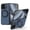 Far Peak Blue, variant on LHNUNP Magnetic for Google Pixel 9 Pro Fold Carbon Fiber Case with Stand, Compatible with MagSafe Rotation Kickstand Slim Anti-Scratch Shockproof Case, Coffee