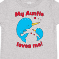 thumbnail image 4 of Inktastic My Auntie Loves Me Narwhal Family Boys or Girls Toddler T-Shirt, 4 of 5