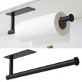 thumbnail image 2 of 1 Set Paper Towel Holder Self-adhesive Wall Mounted under Cabinet Kitchen Bathroom Roll Paper Holding Rack for Daily Use, 2 of 8