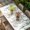 White Light Green Gray Blue, variant on Green Leaves Table Cloths for 4 Foot Rectangle Tables, Eucalyptus Leaves Weeping Summer Botanical Patio Waterproof Elastic Fitted Tablecloths, Washable Rectangular Table Cover for Camping