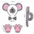 thumbnail image 4 of Ruiboury Mouse Costumes, Costumes, Holiday Headband Sets. Ear Designs, Soft To Wear, Machine Washable. For Parties, Photo 5 Pec +gloves, 4 of 6