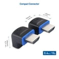 thumbnail image 6 of Cable Matters 2-Pack 90 Degree Angle Male to Female 8K HDMI Adapters (8K Right Angle HDMI Adapter, 8K Right Angle HDMI Cable Adapter) with 8K@60Hz and 4K@120Hz Support in Black, 6 of 7