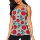 thumbnail image 1 of Fotbe Tomato Blusas Sin Mangas para Mujer – Estilo Casual, Corte Suelto, Slim-Fit, Cuello Redondo Deportivo, Tops de Verano para Gimnasio y Yoga-Large, 1 of 7