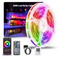 thumbnail image 1 of Luces LED NBBUFF, tira RGB que cambia de color de 15 m con control remoto y aplicación, 1 of 7