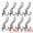 Black, variant on Unique Bargains 8Pcs Utility Metal Durable Multi-Purpose Wall Hooks Copper 2.8x2.6inch