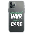 thumbnail image 1 of DistinctInk Clear Shockproof Hybrid Case for iPhone 11 (6.1" Screen) - TPU Bumper Acrylic Back Tempered Glass Screen Protector - Mermaid Hair Don't Care, 1 of 1