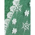 thumbnail image 4 of Más el tamaño con cordones floral apliques del copo de nieve de Bell de la manga del suéter Rosegal Mangas largas de talla grande, 4 of 5