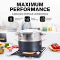 thumbnail image 4 of Sartén apilable de 8' Granite Stone Juego de Utensilios de Cocina Apilables Stackmaster 10pza, 4 of 5