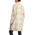 thumbnail image 3 of INSPIRE CHIC Women's Plaid Long Sleeve Pockets Open Front Casual Winter Sweater Cardigan, 3 of 6