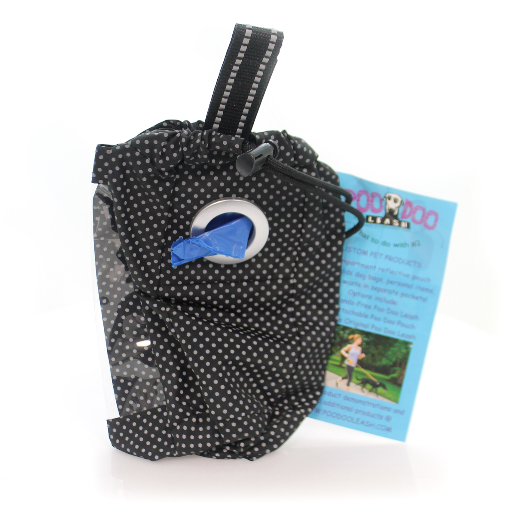 Animal Large Pouch Fabric Bag Dog Leash Walking Lgpouch Black