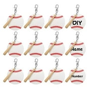 TINYSOME 36 Pcs Keychain Tassels Chain Rings Spinning Lobster Clasp DIY Keychain Craft