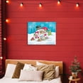 thumbnail image 2 of Stupell Industries Festive Snowman Family Scene Canvas Wall Art design by Diane Kater, 16 x 20, 2 of 7
