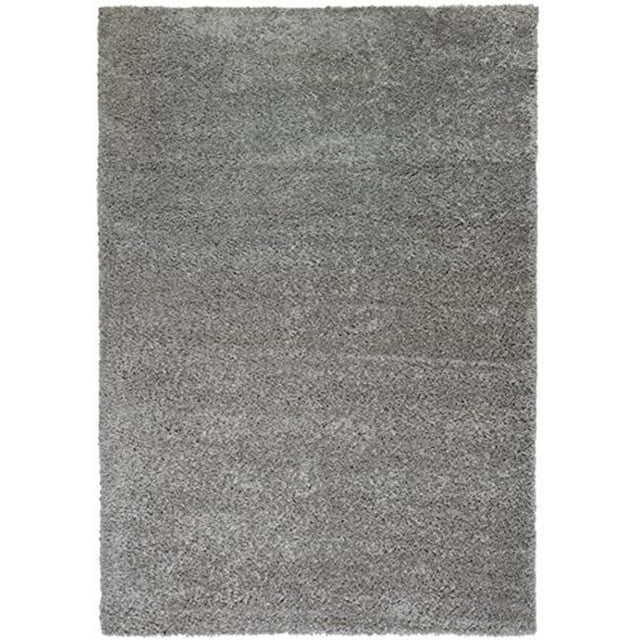 Infinity Home 70464 3 ft. 3 in. x 5 ft. 3 in. Madison Shag Plain Area Rug - Grey