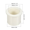 thumbnail image 2 of Uxcell Reducer Bushing Pipe Fitting Coupling Tube Adapter White 20x25mm 10, 2 of 5