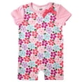 thumbnail image 2 of Hudson Baby Infant Girl Cotton Romper 1pk, Flower, 0-3 Months, 2 of 2