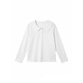 thumbnail image 3 of Tiijoy Toddler Girls Long Sleeve Blouse Casual Peter Pan Collar Blouse School Undershirt, 3 of 3