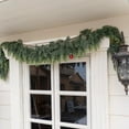 thumbnail image 5 of Christmas Cedar Garland 9 Ft with 50 LED Lights, 140 Tips, Realistic Faux Greenery for Fireplace Mantle Wall Indoor Outdoor Holiday Decor, 5 of 5
