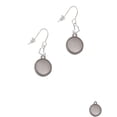 thumbnail image 2 of Stainless Steel Disc with Border Heart French Earrings, 2 of 4