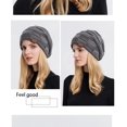 thumbnail image 4 of Snow velvet autumn and winter warm and fashionable knitted women's hat, 4 of 5
