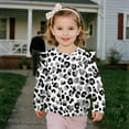 thumbnail image 4 of Xixirimido Black Gray Leopard Print Toddler Girls Sweatshirt Long sleeve Pullover Top Crewneck Sweater Kids Cute Graphic Pullover Sweater Fall Winter Clothes, for 2-3T, 4 of 7