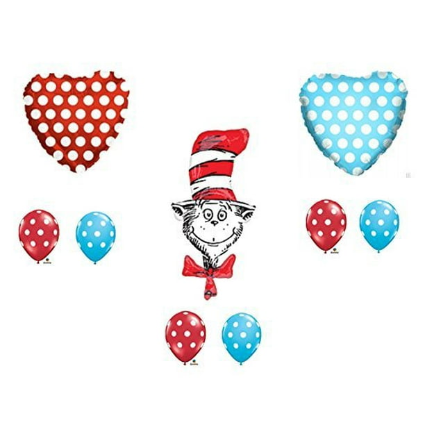 9 Pc Dr Seuss The Cat In The Hat Happy Birthday Balloons Decoration Supplies Party Baby Shower Walmart Com 9 Pc Dr Seuss The Cat In The Hat Happy Birthday Balloons Decoration Supplies Party Baby Shower Walmart Com